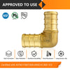 PEX-B Crimp Elbow 1/2" PEX x 1/2" PEX (Lead Free) Plumbingsell