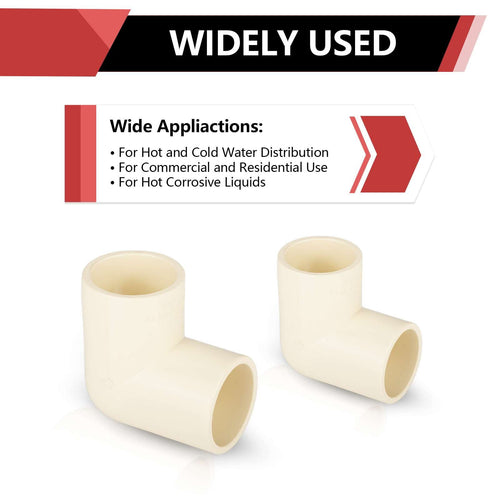 3/4" CPVC CTS 90° Elbow (Socket)