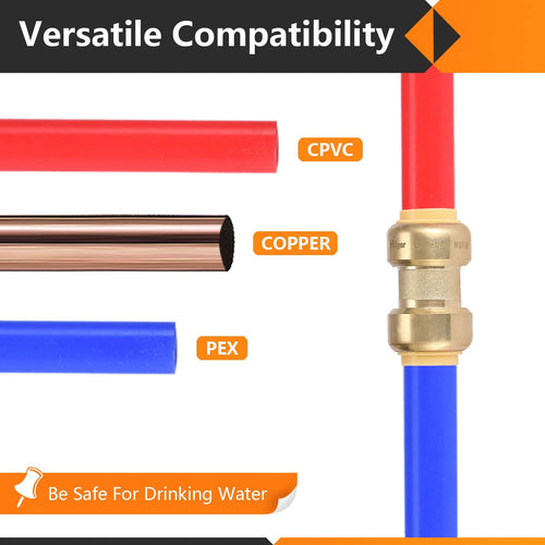 3/4" x 3/4" Push Fit Coupling Plumbingsell