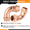 30 Pcs 1/2" Press Copper 90° Elbow (Lead Free)
