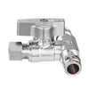 1/2" PEX Expansion x 1/2" PEX Expansion x 3/8" OD Compr. Tee Stop Valve, 1/4 Turn (Lead Free) Plumbingsell