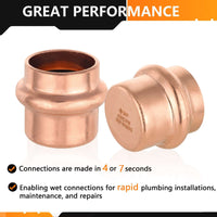 3/4" Press Copper Cap (Lead Free) Plumbingsell