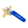 10 Pcs 1/2" PEX Crimp Drop Ear Ball Valve, Blue (Lead Free)