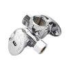 1/2" FIP x 3/8" OD Compr. x 3/8" OD Compr. Dual Stop Valve, 1/4 Turn (Lead Free)
