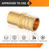 PEX-B Crimp 1" PEX x 3/4" Male Copper Sweat Adapter (Lead Free)