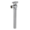 1/2" Sweat x 3/8" OD Compr. Angle Stop Valve, w/5" Angle Extension, 1/4-Turn (Lead Free)