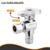 1/2" PEX Expansion x 3/8" OD Compr. Angle Stop Valve, 1/4 Turn (Lead Free) Plumbingsell