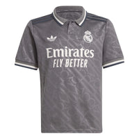 adidas Boys Real Madrid 24/25 Third Jersey Charcoal