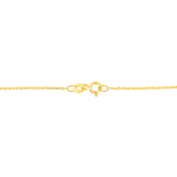 14K Yellow Gold Plated .925 Sterling Silver 1.00 Cttw Baguette Diamond Composite Open Heart 18" Inch Pendant Necklace (I-J Color, I1-I2 Clarity)