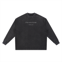 PHANTOM NO.01-Waffle Oversized T-Shirt