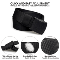 XGear Tactical Adjustable Nylon Belt with Plastic Buckle