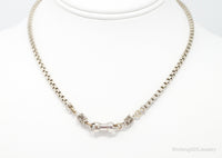 Designer Michael Dawkins 14K Gold Granulated Sterling Silver Necklace