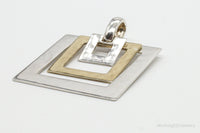 Designer RLM Studio Robert Lee Morris Brass Sterling Silver Pendant