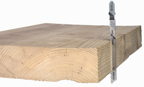 BOSCH T101AO 5 pc. 3-1/4 In. 20 TPI Clean for Wood T-Shank Jig Saw Blades