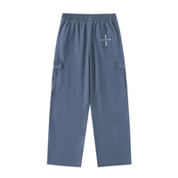 Phantom Cross Drawstring Straight-Leg Cargo Pants