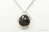Designer Knight & Hammer Large Smoky Topaz Bee Sterling Silver Necklace