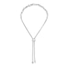 .925 Sterling Silver 1/2 Cttw Diamond Alternating Heart Link Adjustable Bolo Bracelet (I-J Color, I3 Clarity) - 4" to 10" Inches
