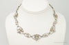 Lang Antiques Floral Link Sterling Silver Necklace