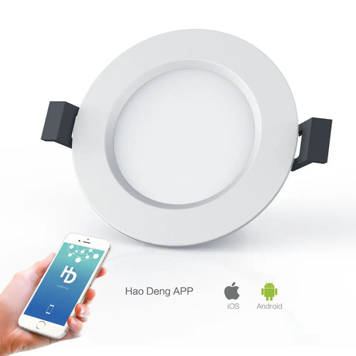 5W Indoor Smart Recessed Light - Bluetooth Control, Adjustable Brightness