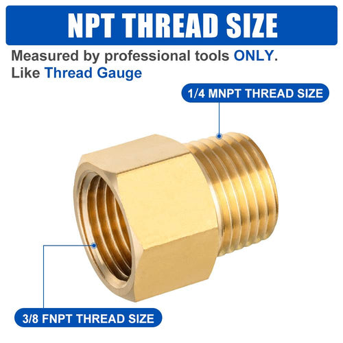 1/4" M x 3/8" F NPT Connector