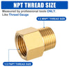 1/2" M x 1/2" F NPT Connector