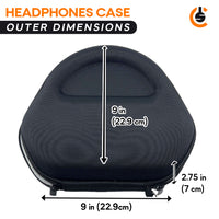 CentralSound Hard Cover Carrying Case for Apple AirPods Max Headphones Black