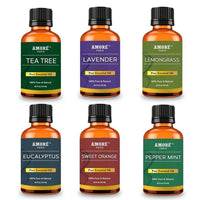 6-Piece: Aromatherapy Therapeutic Grade Essential Oils Gift Set