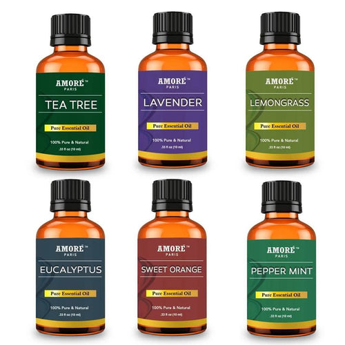 6-Piece: Aromatherapy Therapeutic Grade Essential Oils Gift Set
