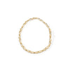 10k Yellow Gold 1.00 Cttw Baguette-Cut Channel Diamond Link Bracelet