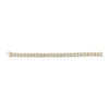 14K Yellow Gold 5.50 Cttw Round and Baguette Diamond Link Bracelet