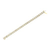 14K Yellow Gold 5.50 Cttw Round and Baguette Diamond Link Bracelet
