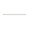 10k Yellow Gold 3.00 Cttw Round-Cut and Baguette-Cut Floral Link 7.25" Bracelet (I-J Color, I1-I2 Clarity)