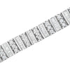 14K White Gold 4 7/8 cttw Baguette & Round Brilliant-Cut Diamond Channel- & Prong-Set Tennis Bracelet (I-J Color, I1-I2 Clarity) - Size 7.25"