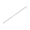 .925 Sterling Silver 1/4 Cttw Miracle Set Diamond "X" Link Bracelet (I-J Color, I3 Clarity) - 7.25"