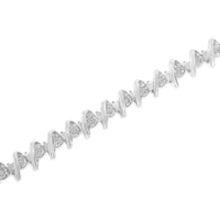 .925 Sterling Silver 1/2 Cttw Diamond Miracle-Set 7" Tennis Bracelet (I-J Color, I3 Clarity)