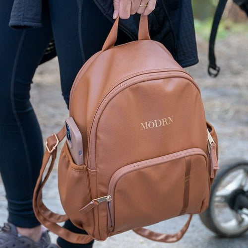 MoDRN Eloise Let's Go Mini Backpack Diaper Bag, Brown EasyOptionXY LLC