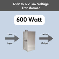 600W Multi-Tap Low Voltage Transformer | 12V - 15V