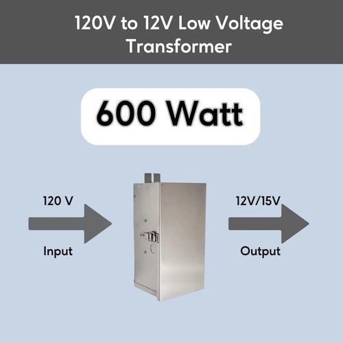 600W Multi-Tap Low Voltage Transformer | 12V - 15V