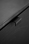 Edge Brushed Matt Black "Artisan" Drawer Pulls Euro • Knobs