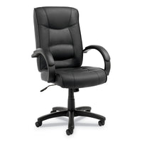 Alera® Alera® Strada Series High-Back Swivel/Tilt Top-Grain Leather Chair