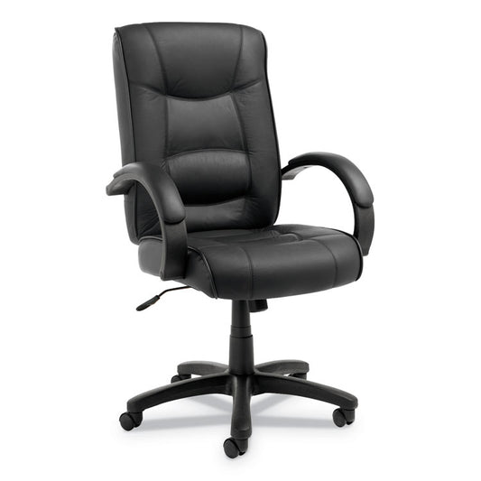 Alera® Alera® Strada Series High-Back Swivel/Tilt Top-Grain Leather Chair