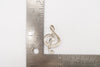 Vintage Treble Clef Music Note Sterling Silver Brooch Pin