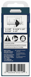 BOSCH 85604MC 1-3/8 In. x 11/16 In. Carbide-Tipped Cove and Bead Router Bit