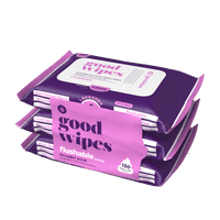 Goodwipes Flushable Butt Wipes Made with Soothing Botanicals & Aloee, 3 Packs (150 Total Wipes) EasyOptionXY LLC