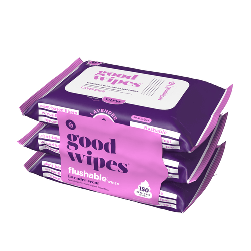 Goodwipes Flushable Butt Wipes Made with Soothing Botanicals & Aloee, 3 Packs (150 Total Wipes) EasyOptionXY LLC