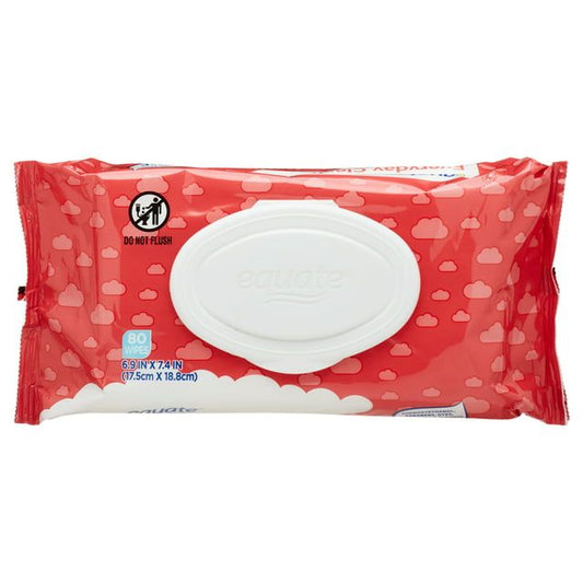 Equate Everyday Clean Aloe Wipes, 1 Flip-Top Pack (80 Total Wipes) EasyOptionXY LLC