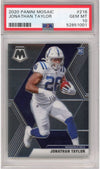 Graded 2020 Panini Mosaic Jonathan Taylor #216 Rookie RC Football Card PSA 10 Gem Mint