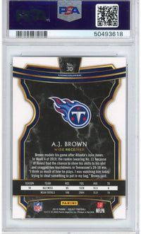 Graded 2019 Panini Select AJ A.J. Brown #30 Rookie RC Football Card PSA 10 Gem Mint