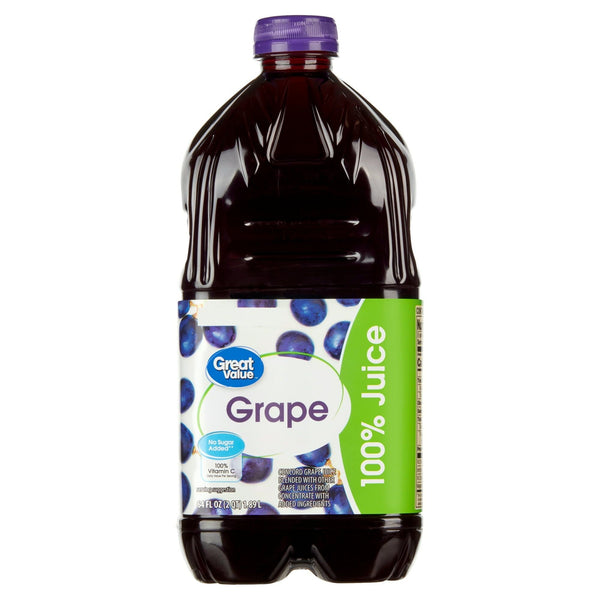 Great Value 100% Grape Juice, 64 fl oz EasyOptionXY LLC