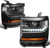 DNA Motoring HL-OH-034-CH-AM Headlight Assembly (Driver and Passenger Side)